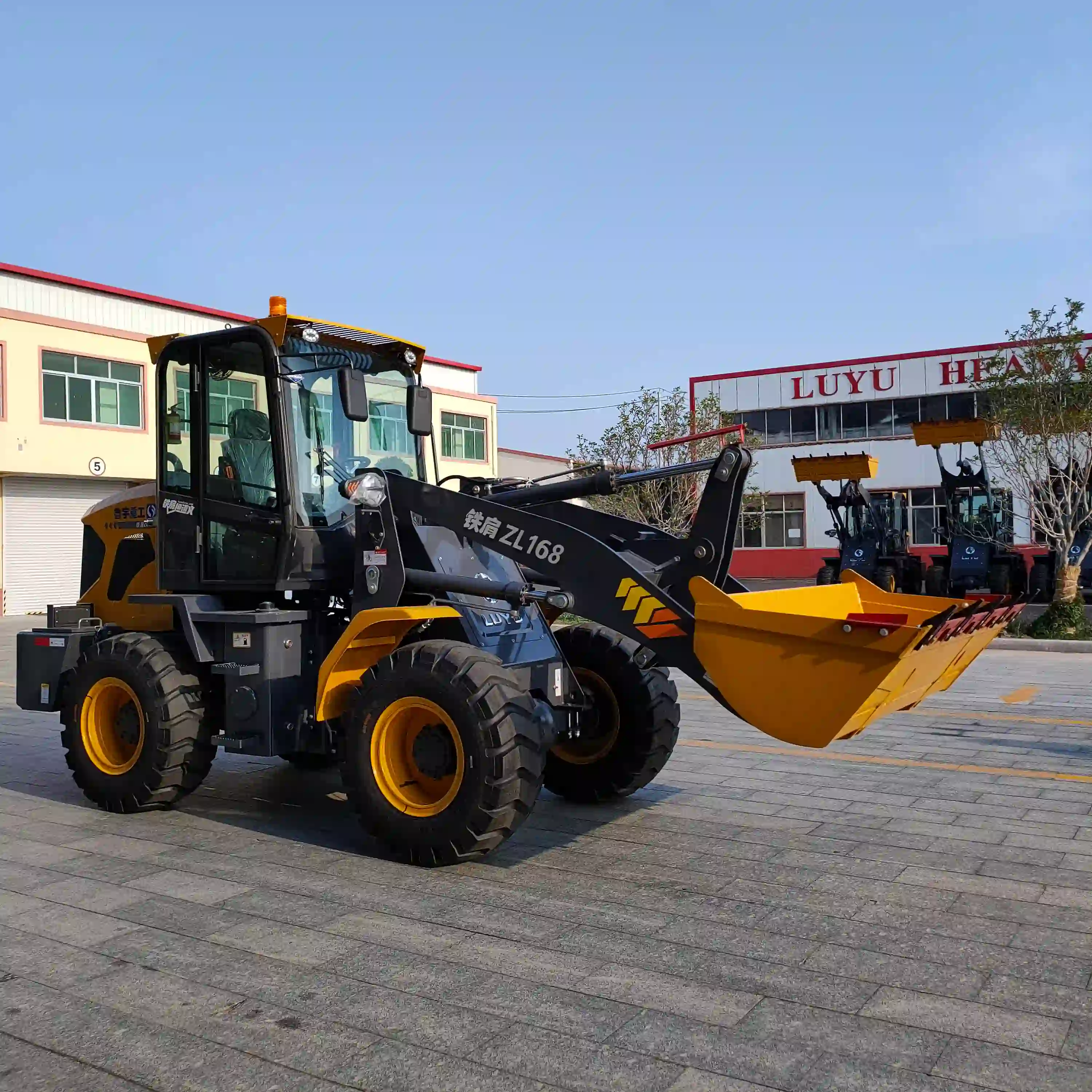 Best sale 1.7 tons wheel loader TJ168 in South American Market